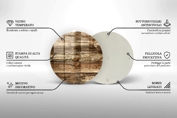 Deska kuchenna szklana Tekstura drewno deski