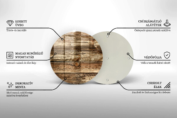 Deska kuchenna szklana Tekstura drewno deski