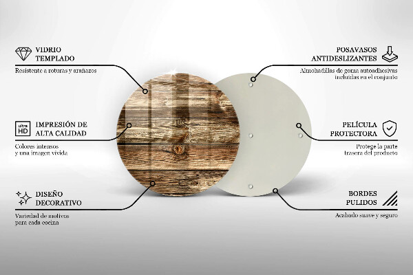 Deska kuchenna szklana Tekstura drewno deski