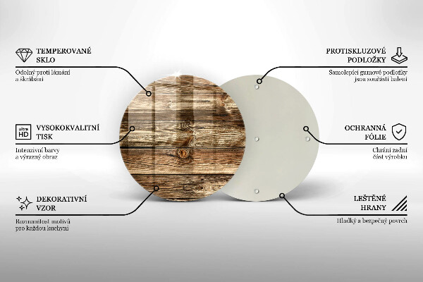 Deska kuchenna szklana Tekstura drewno deski