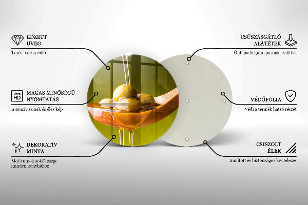 Deska kuchenna szklana Oliwa i oliwki