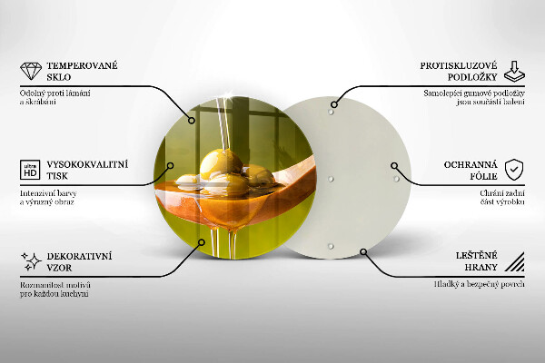 Deska kuchenna szklana Oliwa i oliwki