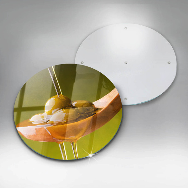 Deska kuchenna szklana Oliwa i oliwki