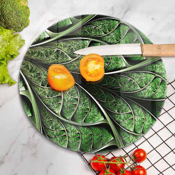 Deska kuchenna szklana Struktura liść żyłki