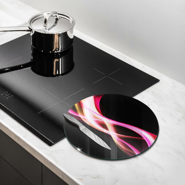 Deska kuchenna szklana Abstrakcja neonowy dym