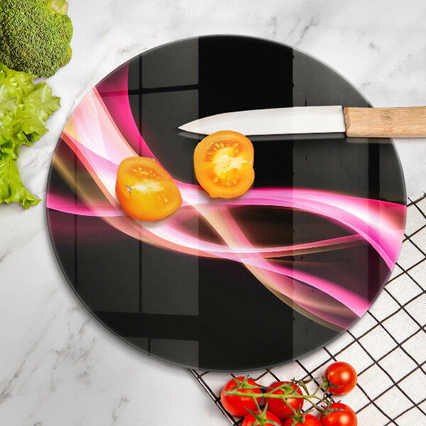 Deska kuchenna szklana Abstrakcja neonowy dym