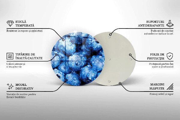 Deska kuchenna szklana Soczyste borówki