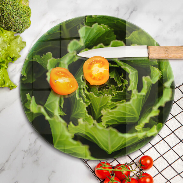 Deska kuchenna szklana Jedzenie liście sałaty