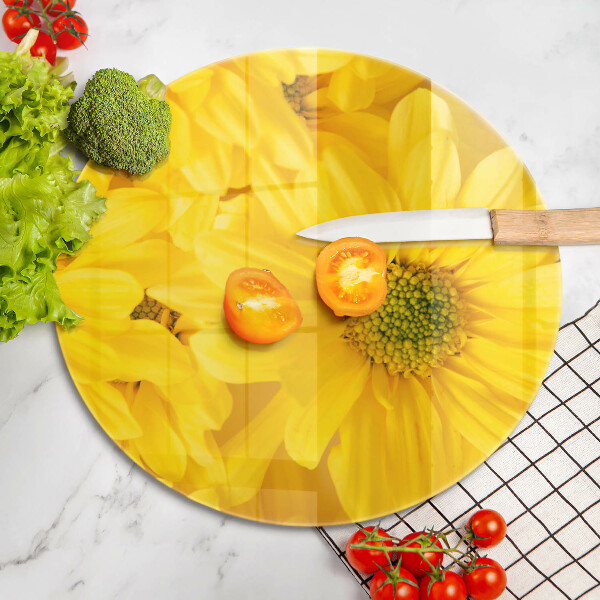 Deska kuchenna szklana Kwiaty płatki