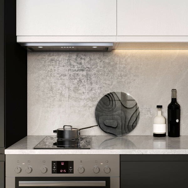 Deska kuchenna szklana Kamienne kształty 3D