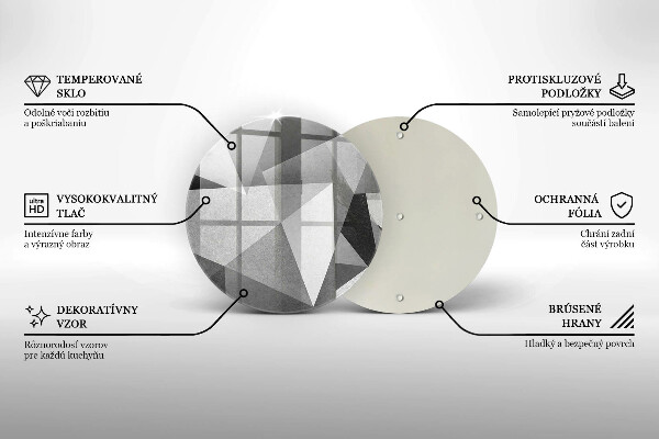 Deska kuchenna szklana Betonowa ostra abstrakcja