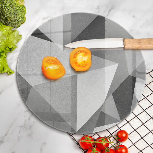 Deska kuchenna szklana Betonowa ostra abstrakcja