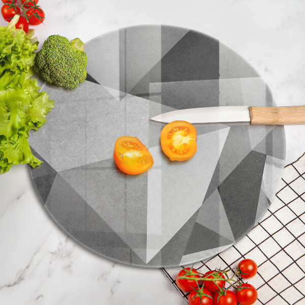 Deska kuchenna szklana Betonowa ostra abstrakcja