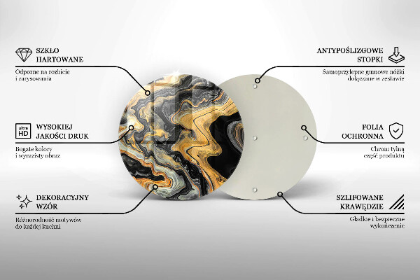 Deska kuchenna szklana Abstrakcyjna struktura
