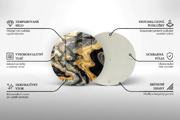 Deska kuchenna szklana Abstrakcyjna struktura