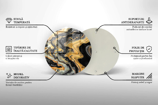 Deska kuchenna szklana Abstrakcyjna struktura