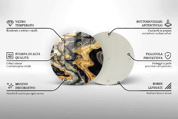 Deska kuchenna szklana Abstrakcyjna struktura