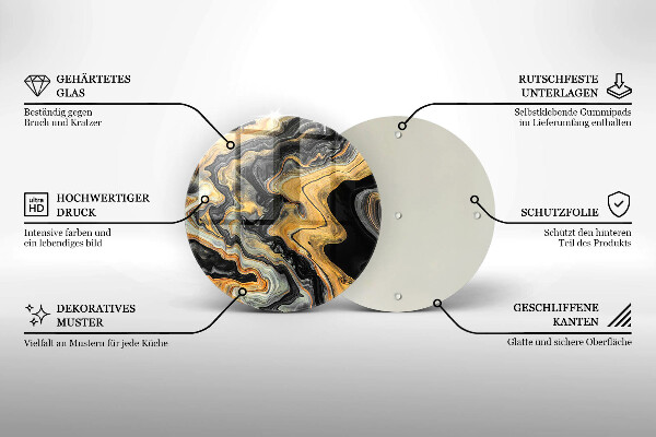 Deska kuchenna szklana Abstrakcyjna struktura