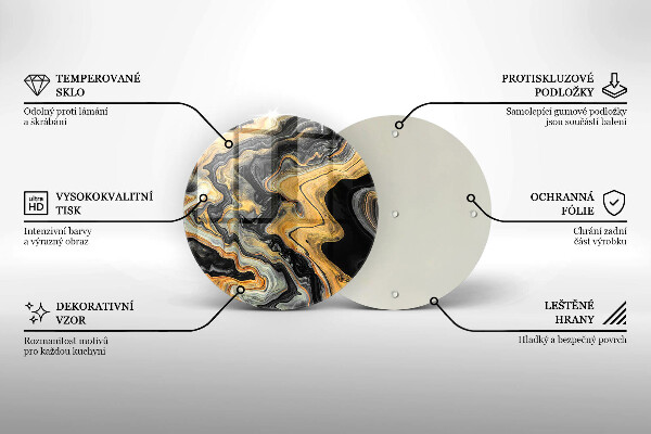 Deska kuchenna szklana Abstrakcyjna struktura