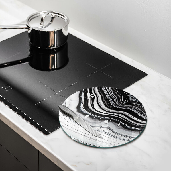 Deska kuchenna szklana Abstrakcja tusz