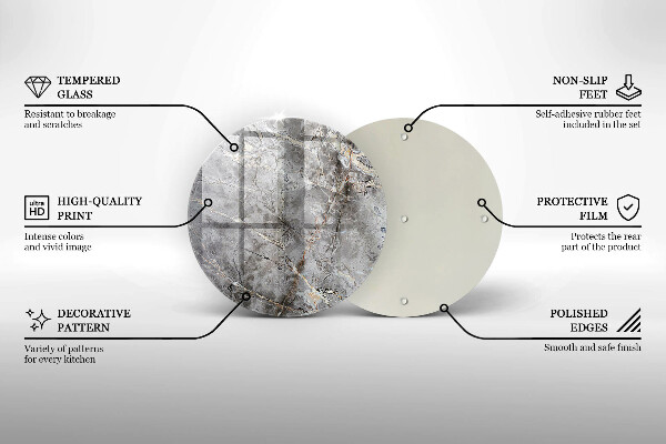 Deska kuchenna szklana Tekstura kamienia