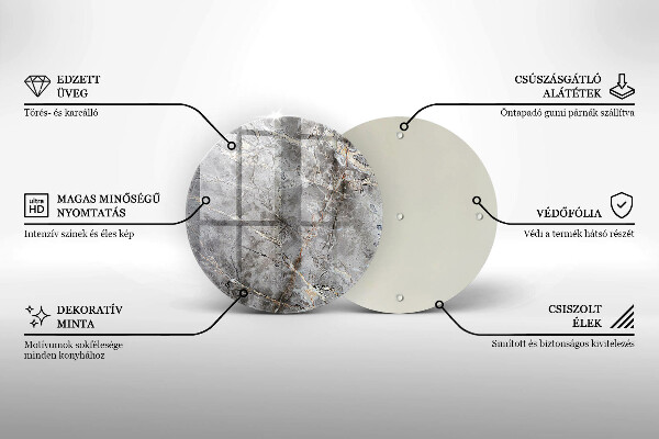 Deska kuchenna szklana Tekstura kamienia