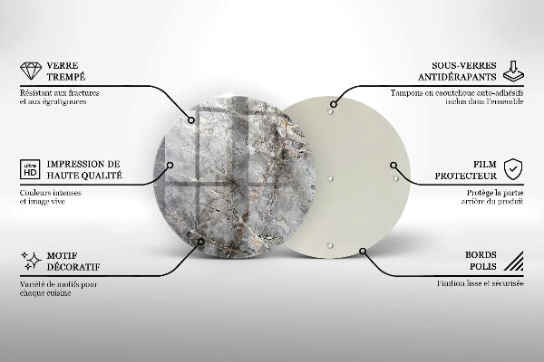 Deska kuchenna szklana Tekstura kamienia