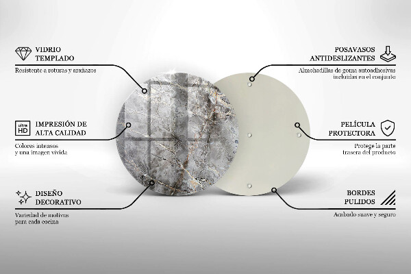 Deska kuchenna szklana Tekstura kamienia