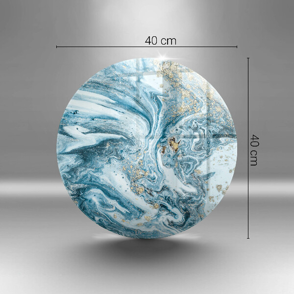 Deska kuchenna szklana Struktura ze złotem