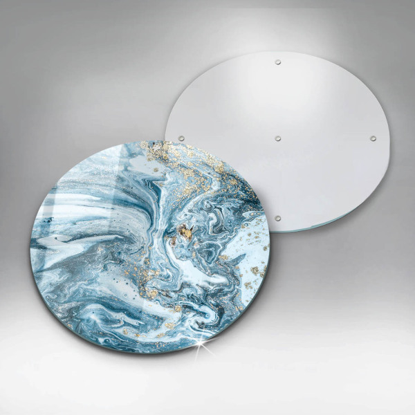 Deska kuchenna szklana Struktura ze złotem