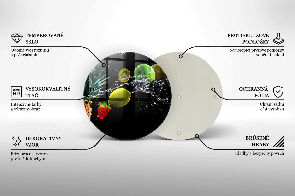 Deska kuchenna szklana Owoce w wodzie