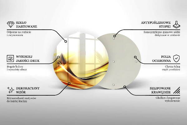 Deska kuchenna szklana Abstrakcja linie światła