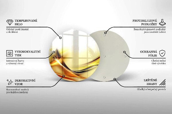 Deska kuchenna szklana Abstrakcja linie światła