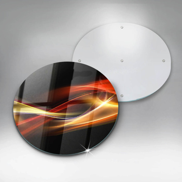 Deska kuchenna szklana Abstrakcja dym i światło