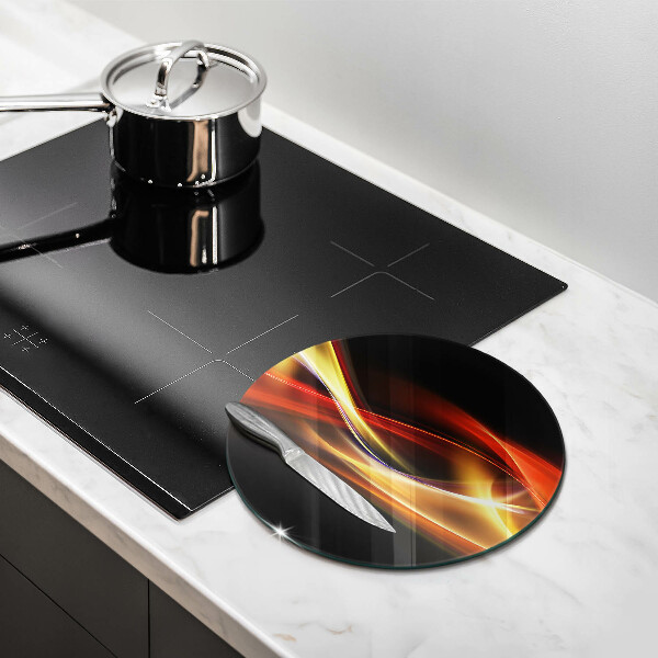 Deska kuchenna szklana Abstrakcja dym i światło