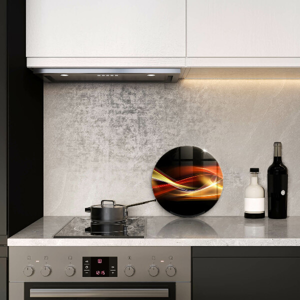 Deska kuchenna szklana Abstrakcja dym i światło