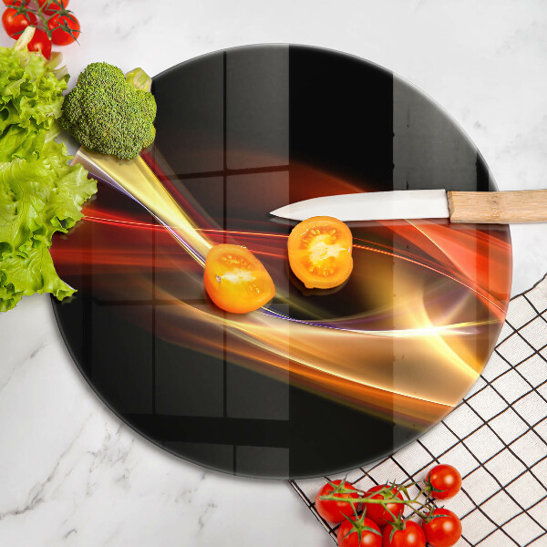 Deska kuchenna szklana Abstrakcja dym i światło