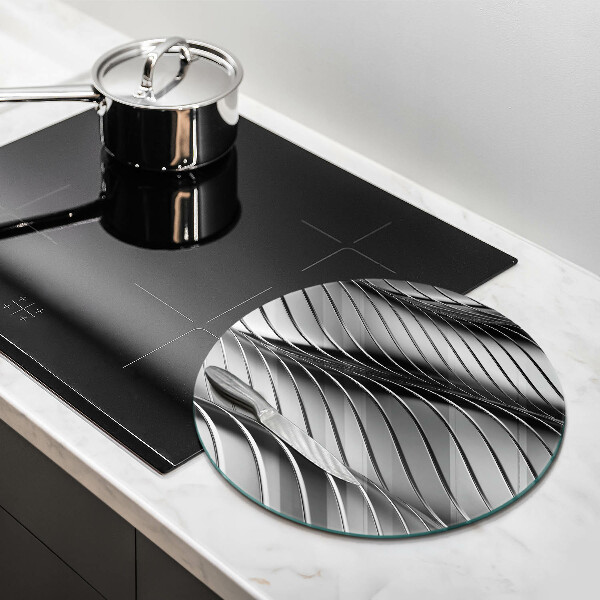 Deska kuchenna szklana Metalowa struktura 3D