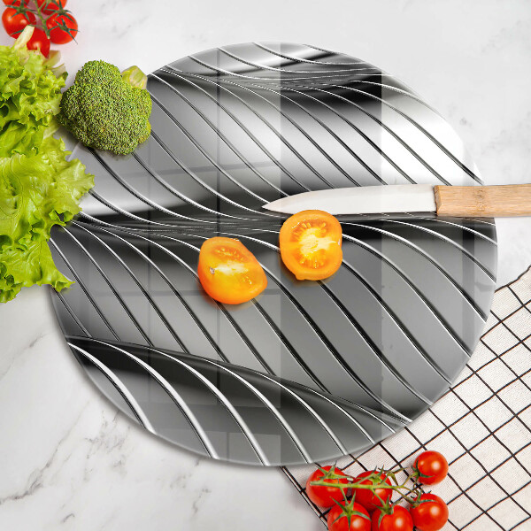 Deska kuchenna szklana Metalowa struktura 3D