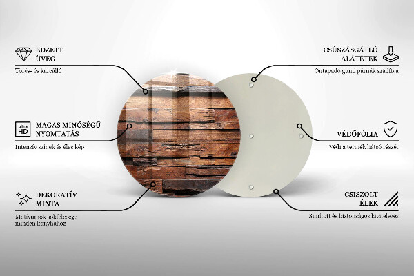 Deska kuchenna szklana Ozdobne deski drewno