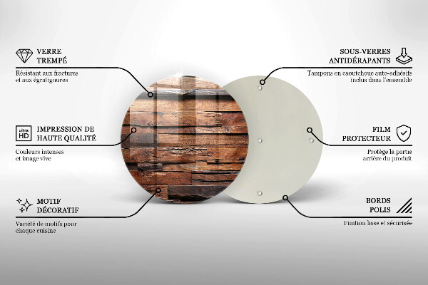 Deska kuchenna szklana Ozdobne deski drewno