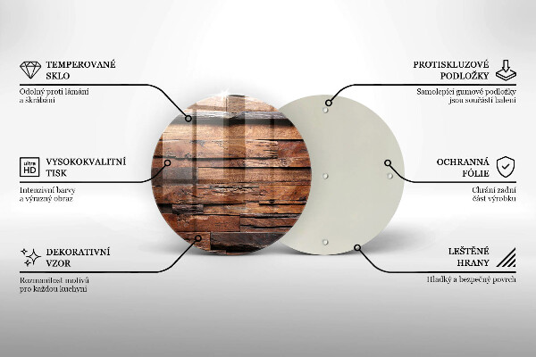 Deska kuchenna szklana Ozdobne deski drewno