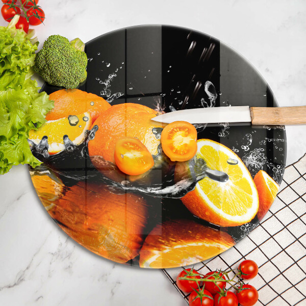 Deska kuchenna szklana Soczyste owoce pomarańcze