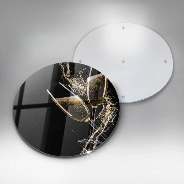 Deska kuchenna szklana Kieliszki szampana