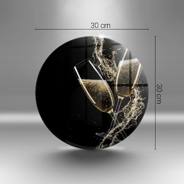 Deska kuchenna szklana Kieliszki szampana