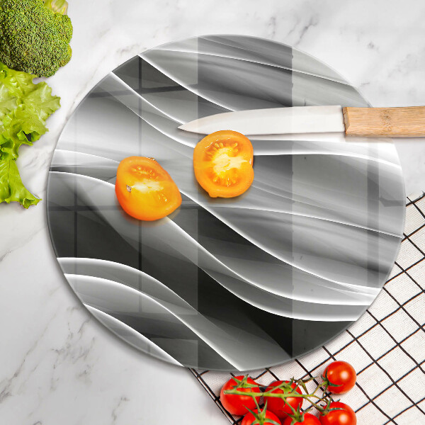 Deska kuchenna szklana Abstrakcja łagodne linie