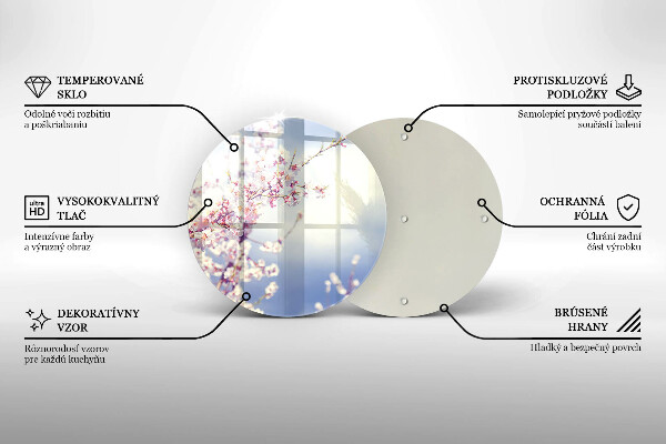 Deska kuchenna szklana Kwitnące drzewo