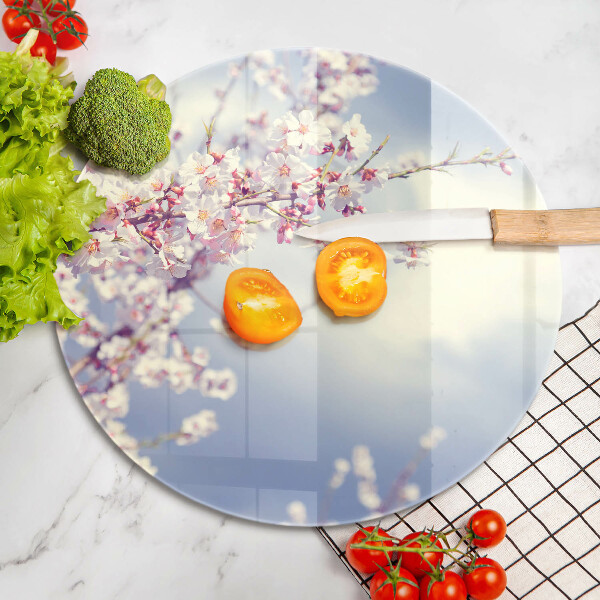 Deska kuchenna szklana Kwitnące drzewo