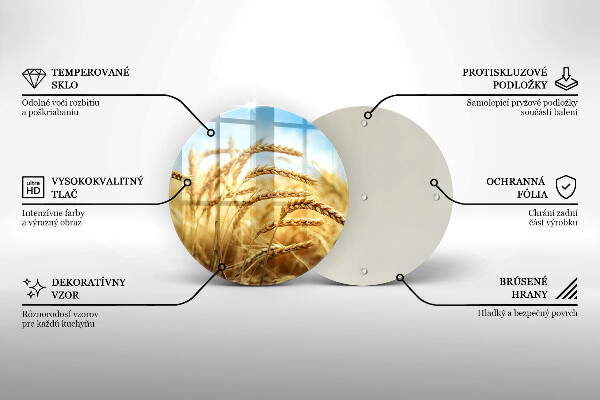 Deska kuchenna szklana Kłosy zbóż na polu
