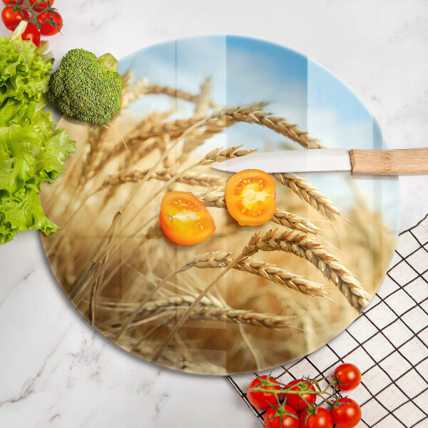 Deska kuchenna szklana Kłosy zbóż na polu